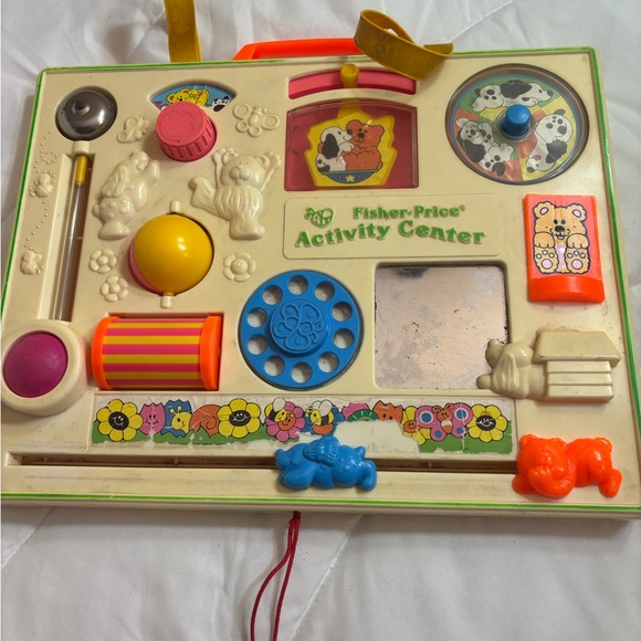 Vintage Fisher Price 1970s Crib Toy Activity Center Baby Retro Nursery Decor - Picture 1 of 4